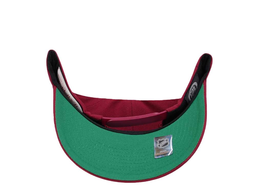 Mitchell & Ness Colorado Avalanche Team Ground 2.0 Pro Maroon Snapback Casquette