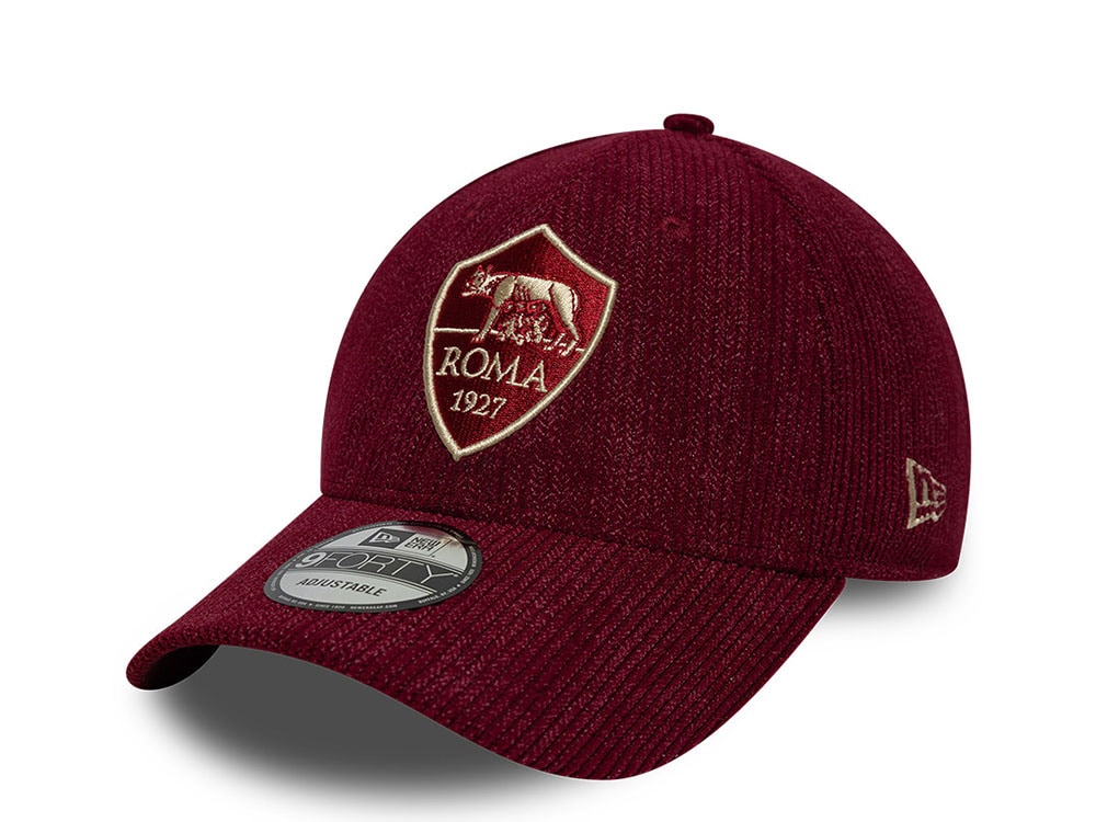 New Era AS Roma Red  Corduroy 9Forty Strapback Casquette