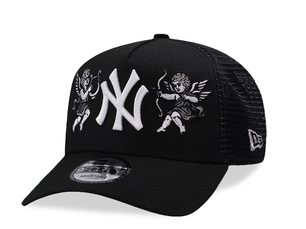 New Era New York Yankees Cupids Black Prime Edition 9Forty A Frame Trucker Snapback Casquette