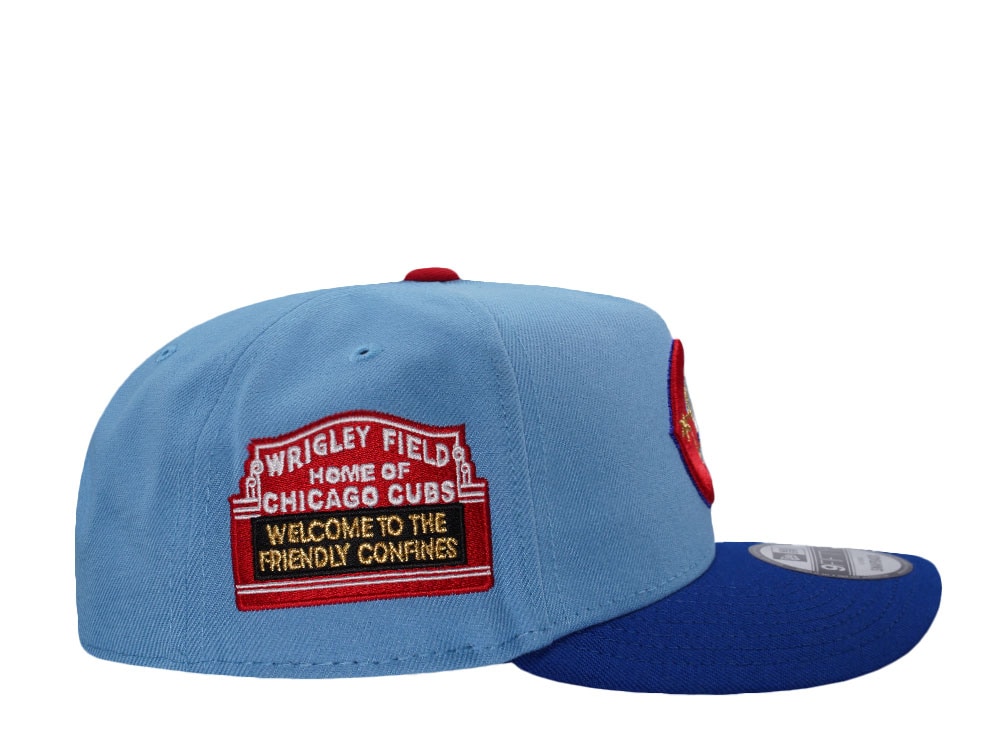 New Era Chicago Cubs Wrigley Field Sky Blue Two Tone Edition 9Fifty A Frame Snapback Casquette