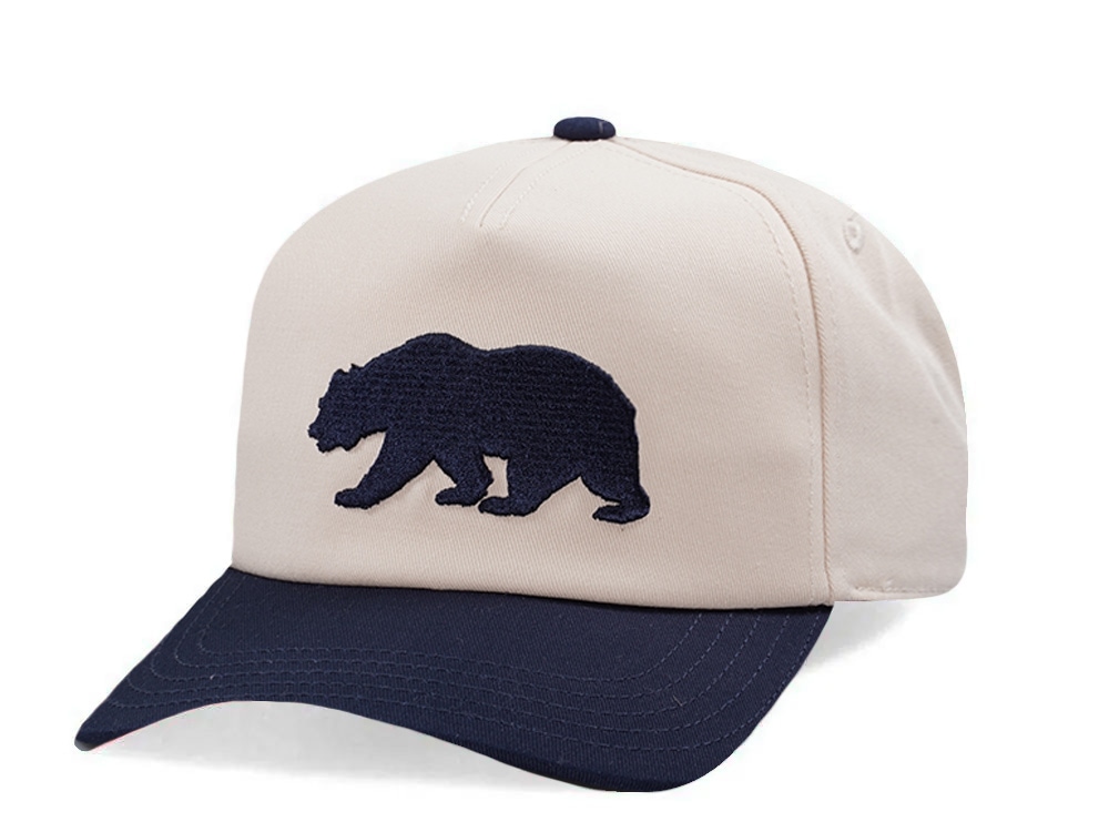 American Needle Roscoe Bear White Two Tone Edition Snapback Casquette