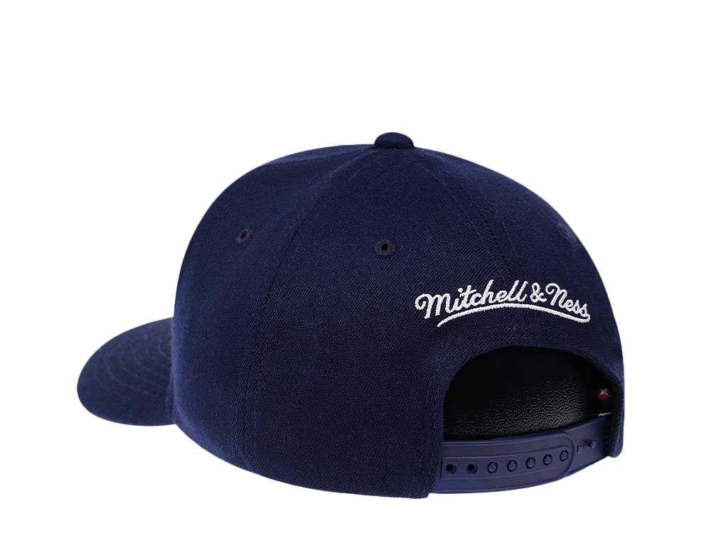 Mitchell & Ness Utah Jazz Team Ground Red Line Navy Solid Flex Snapback Casquette