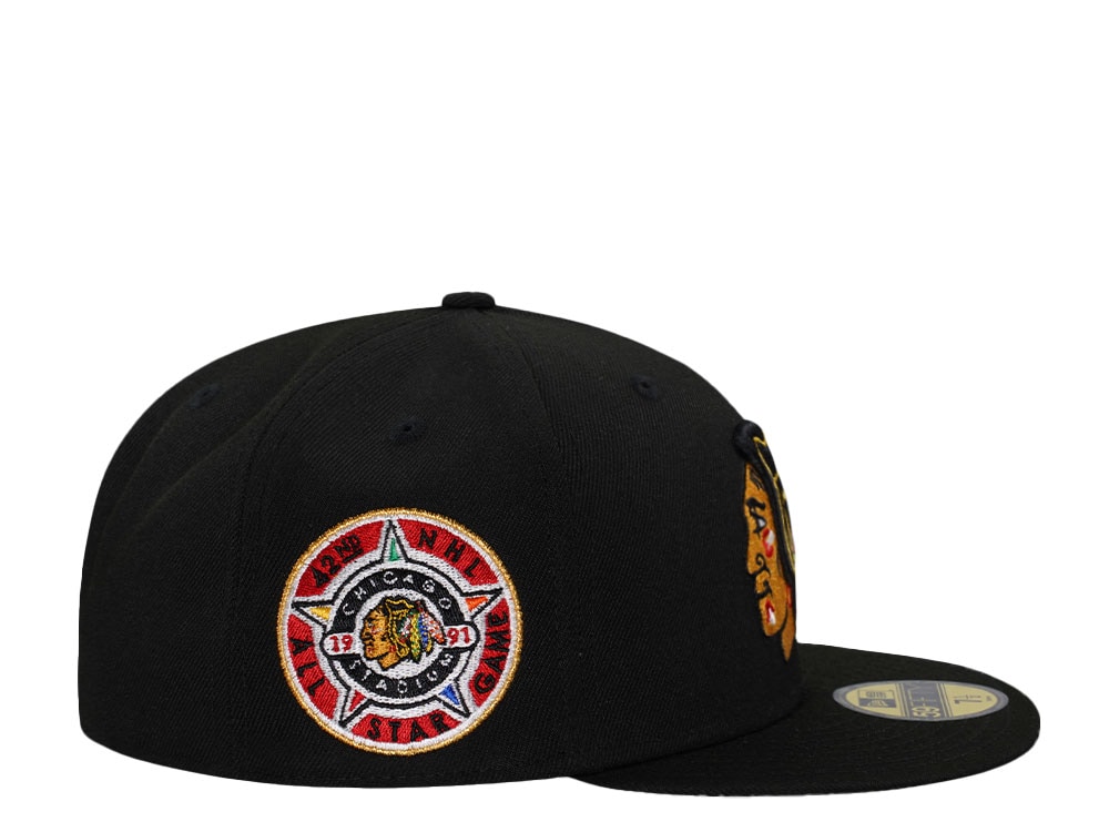 New Era Chicago Blackhawks All Star Game 1991 Black Prime Edition 59Fifty Fitted Casquette