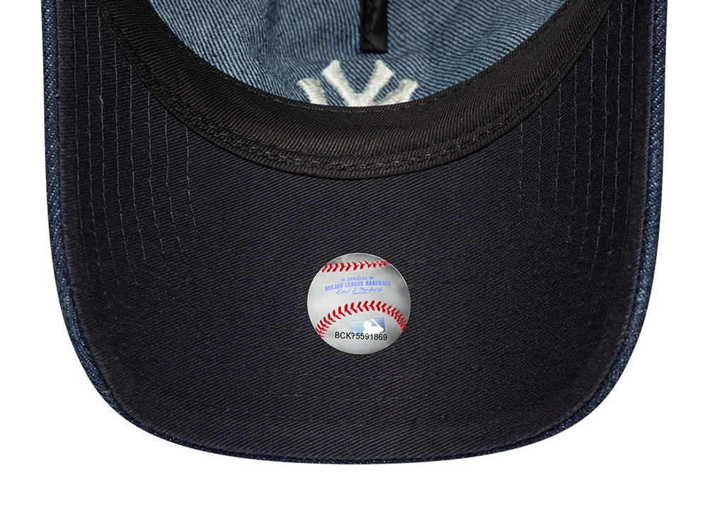 New Era New York Yankees Denim Navy 9Twenty A Frame Strapback Casquette