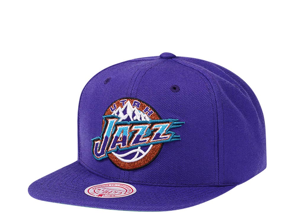 Mitchell & Ness Utah Jazz Hardwood Classics Snapback Casquette