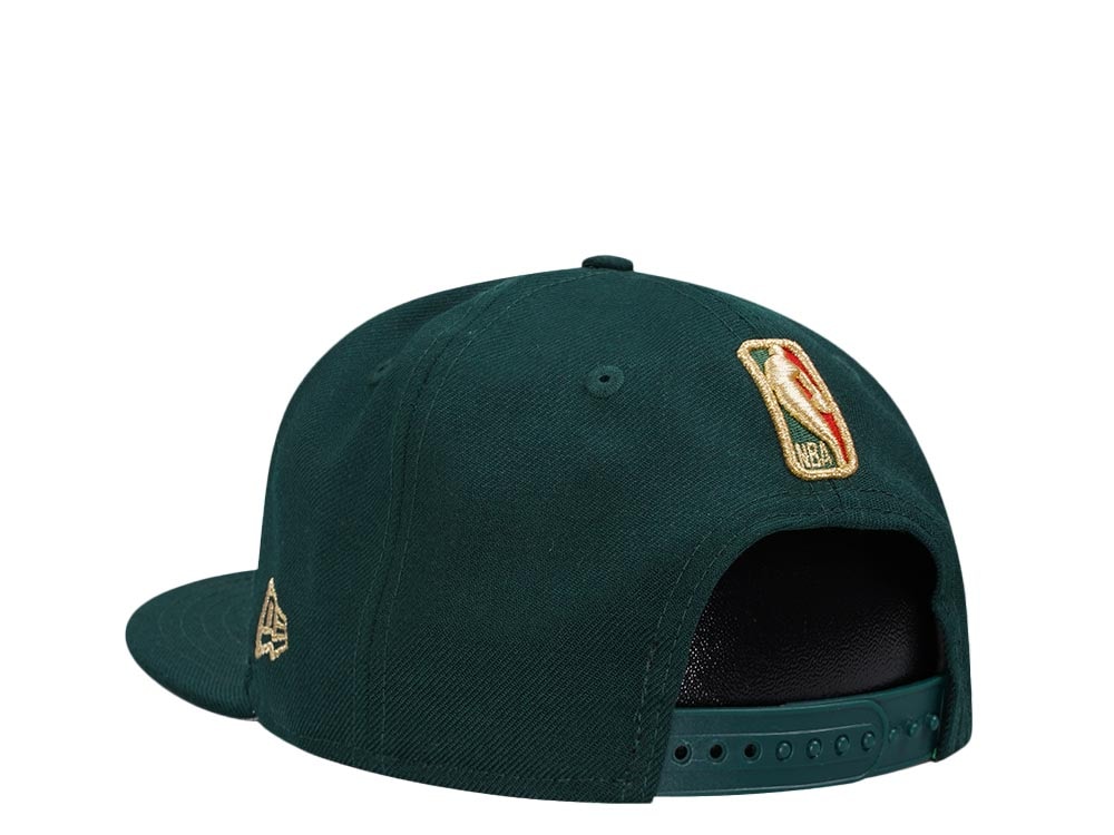 New Era Toronto Raptors Dark Green Gold Edition 9Fifty Snapback Casquette