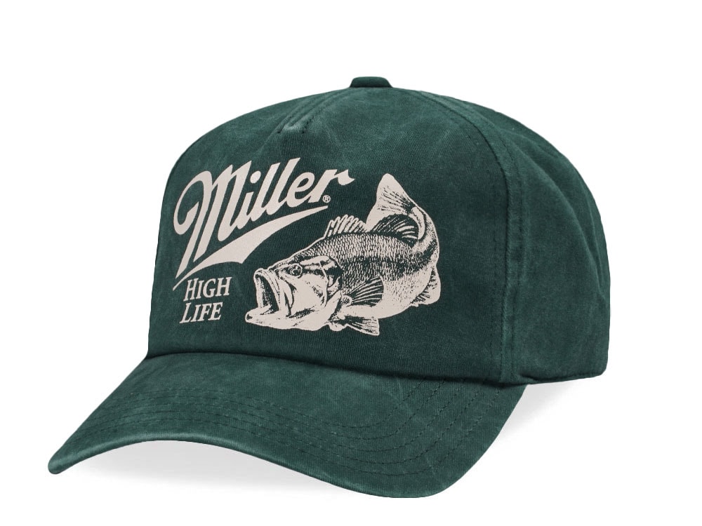American Needle Miller High Life Walker Dark Green Snapback Casquette
