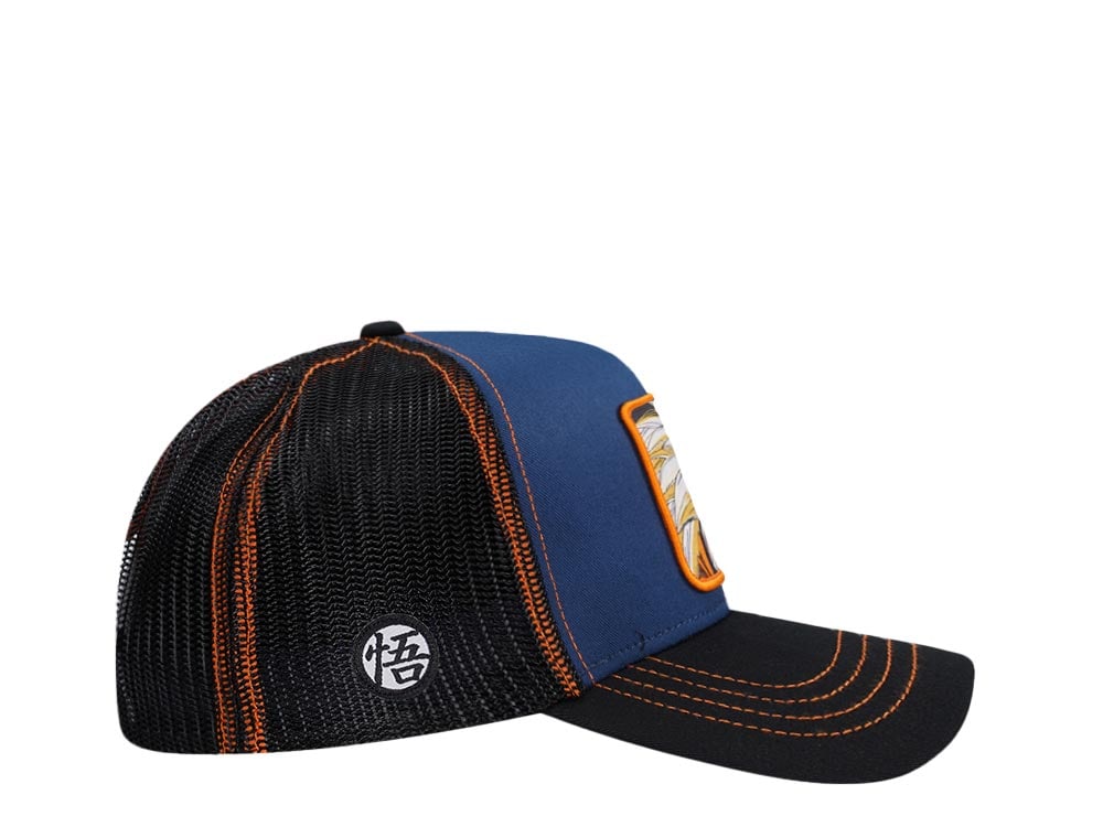 Capslab Dragon Ball Z Goku Blue/Black Trucker Snapback Casquette