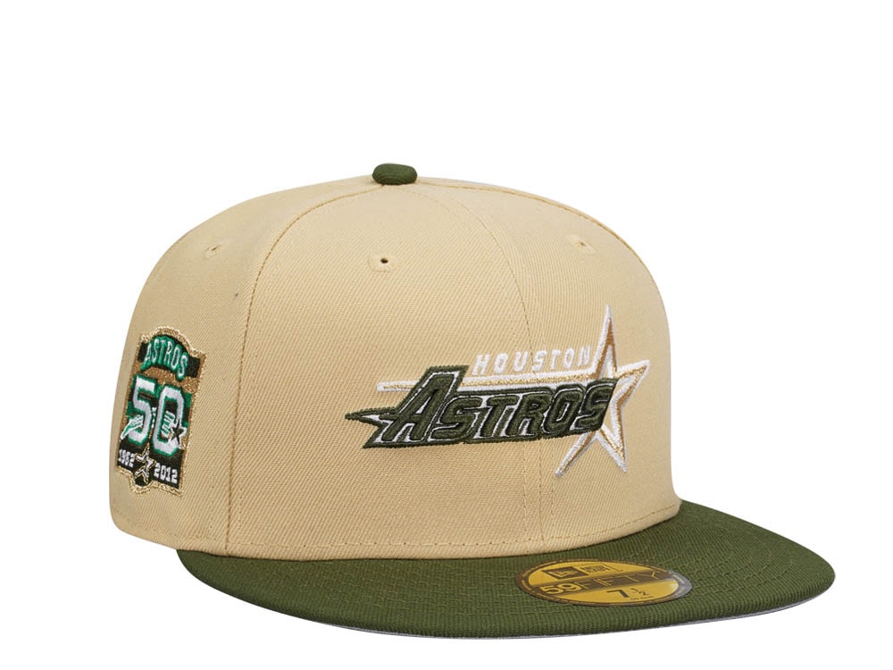 New Era Houston Astros 50th Anniversary Vegas Gold Prime Two Tone Edition 59Fifty Fitted Casquette