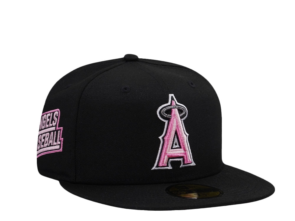 New Era Anaheim Angels Black and Pink Edition 59Fifty Fitted Casquette