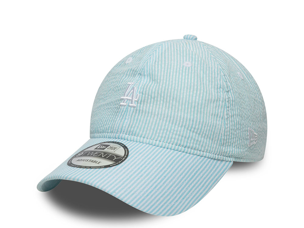 New Era Los Angeles Dodgers Seersucker Light Blue 9Twenty Strapback Casquette