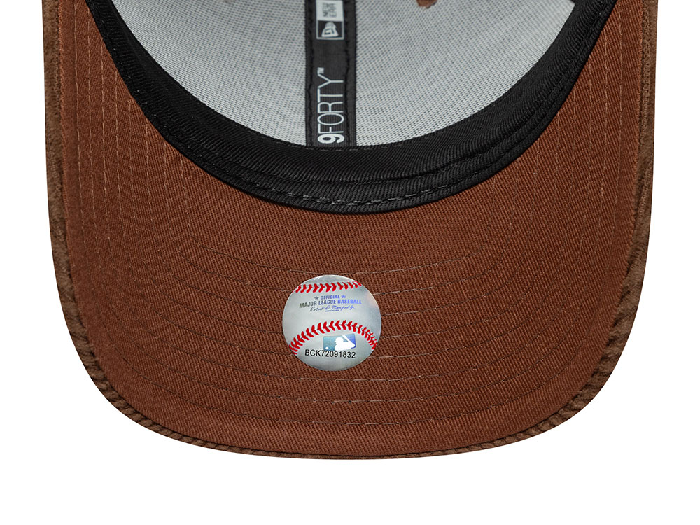New Era Los Angeles Dodgers Brown Corduroy 9Forty M Crown Strapback Casquette