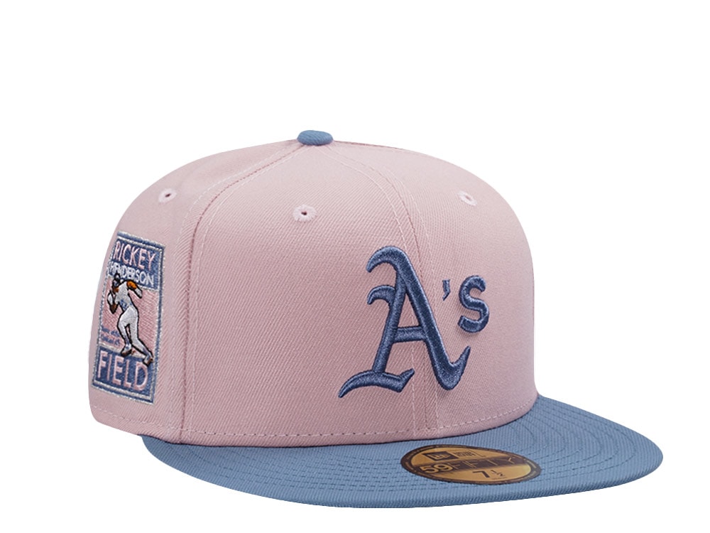 New Era Oakland Athletics Rickey Henderson Pink Rouge Two Tone Edition 59Fifty Fitted Casquette