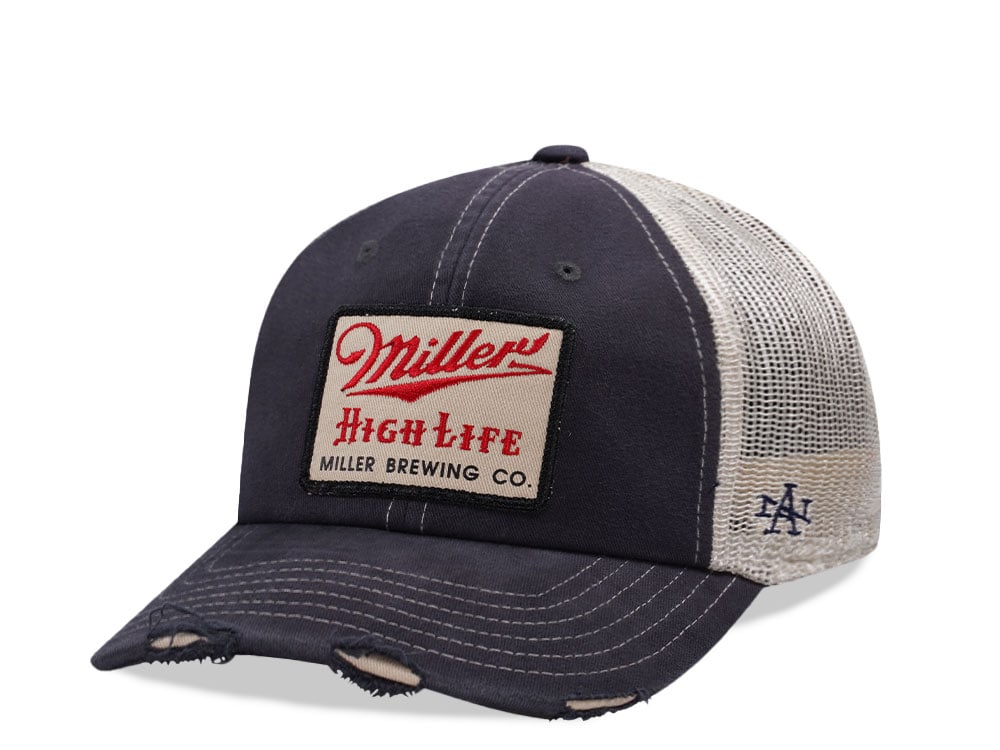 American Needle Miller High Life Navy Orville Edition Trucker Snapback Casquette