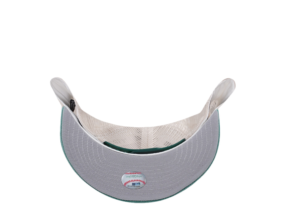 New Era Oakland Athletics Frayed Patch Stone Two Tone Edition 9Forty M Crown A Frame Trucker Snapback Casquette
