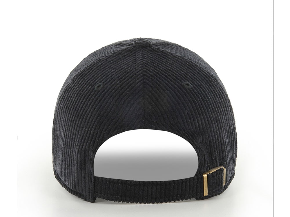 47 Brand New York Yankees Corduroy Black Base Runner Clean Up Strapback Casquette