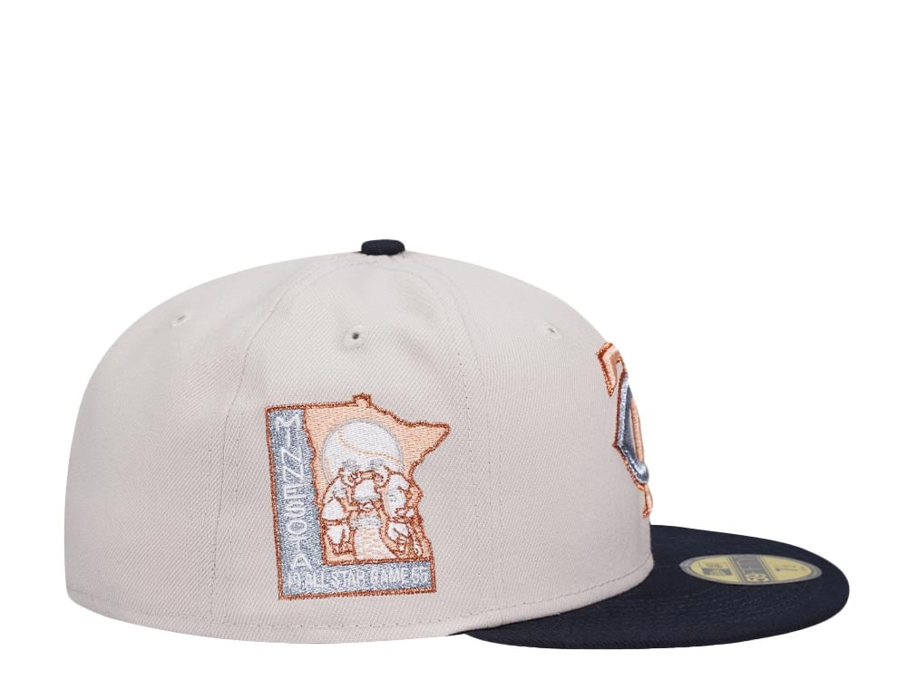 New Era Minnesota Twins All Star Game 1965 Metallic Stone Two Tone Edition 59Fifty Fitted Casquette