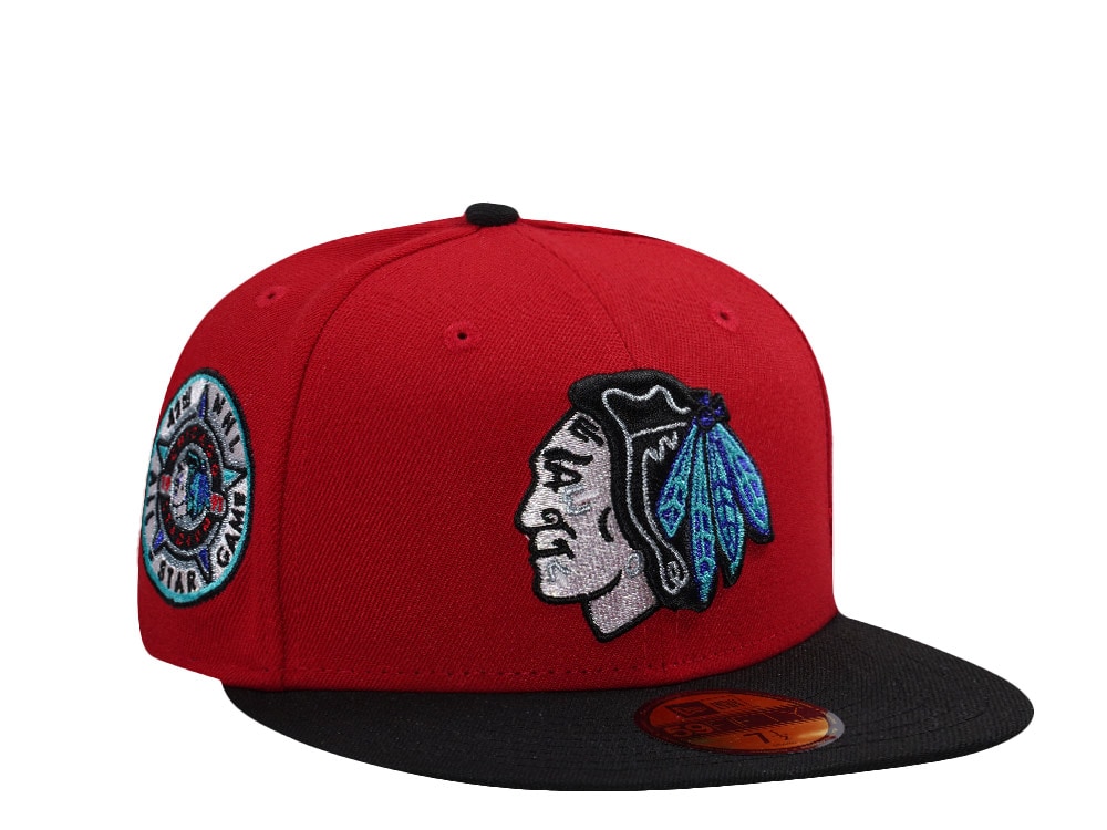 New Era Chicago Blackhawks All Star Game 1991 Scarlet Two Tone Edition 59Fifty Fitted Casquette