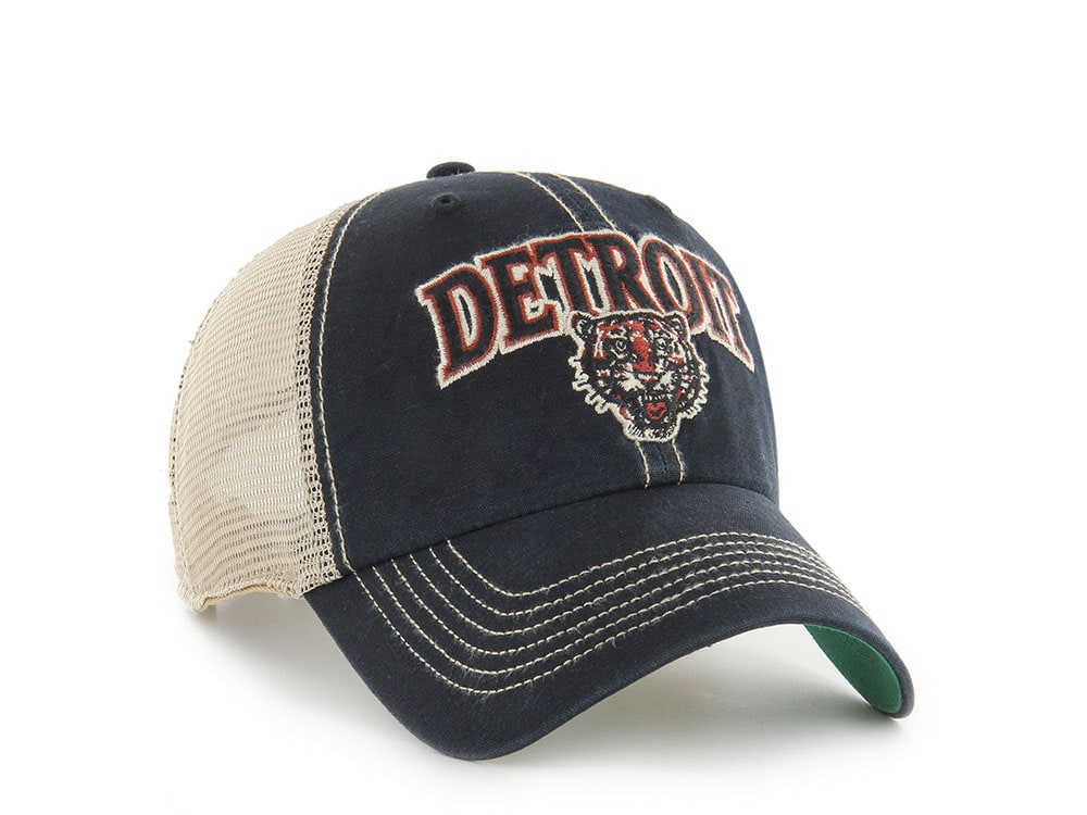 47Brand Detroit Tigers Cooperstown Vintage Black Edition Trucker Clean Up Snapback Casquette