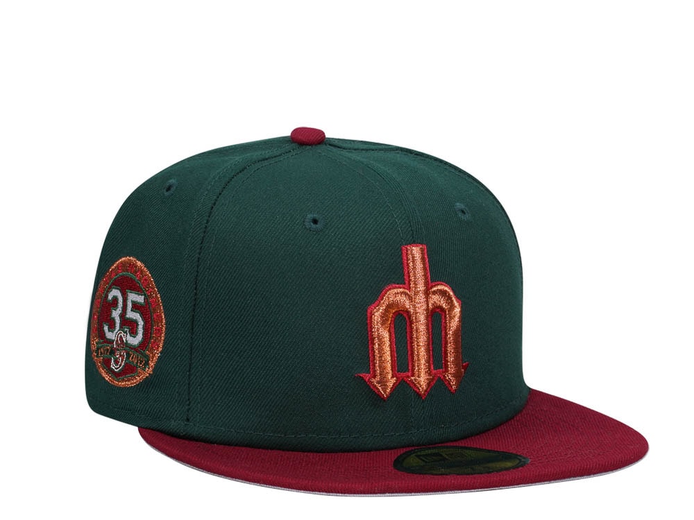 New Era Seattle Mariners 35th Anniversary Colorflip Trident Prime Two Tone Edition 59Fifty Fitted Casquette