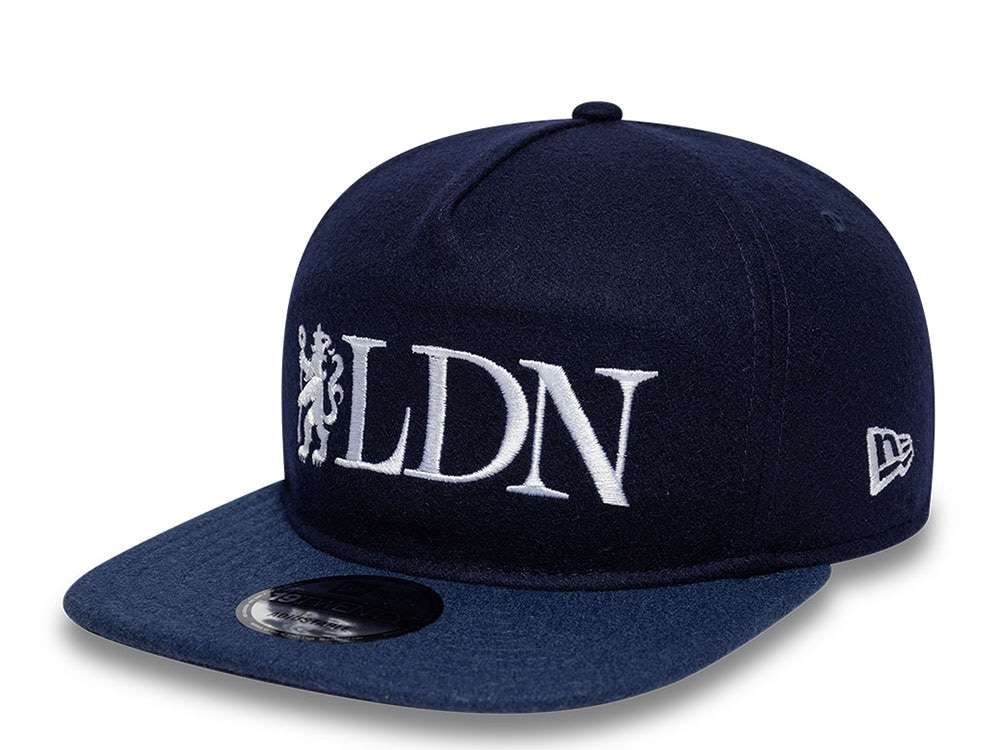 New Era Chelsea Fc Word Mark Wool Navy Edition 19Twenty Snapback Casquette