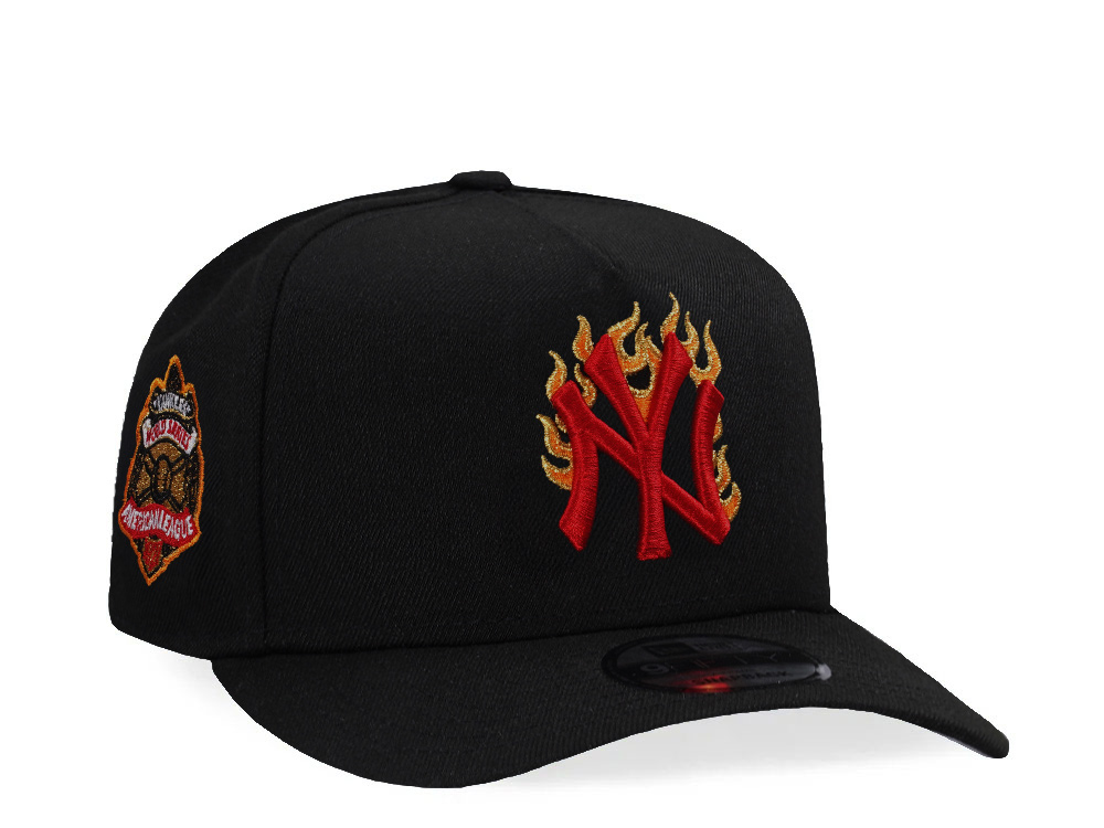 New Era New York Yankees World Series 1927 Flame Black Prime Edition 9Fifty A Frame Snapback Casquette