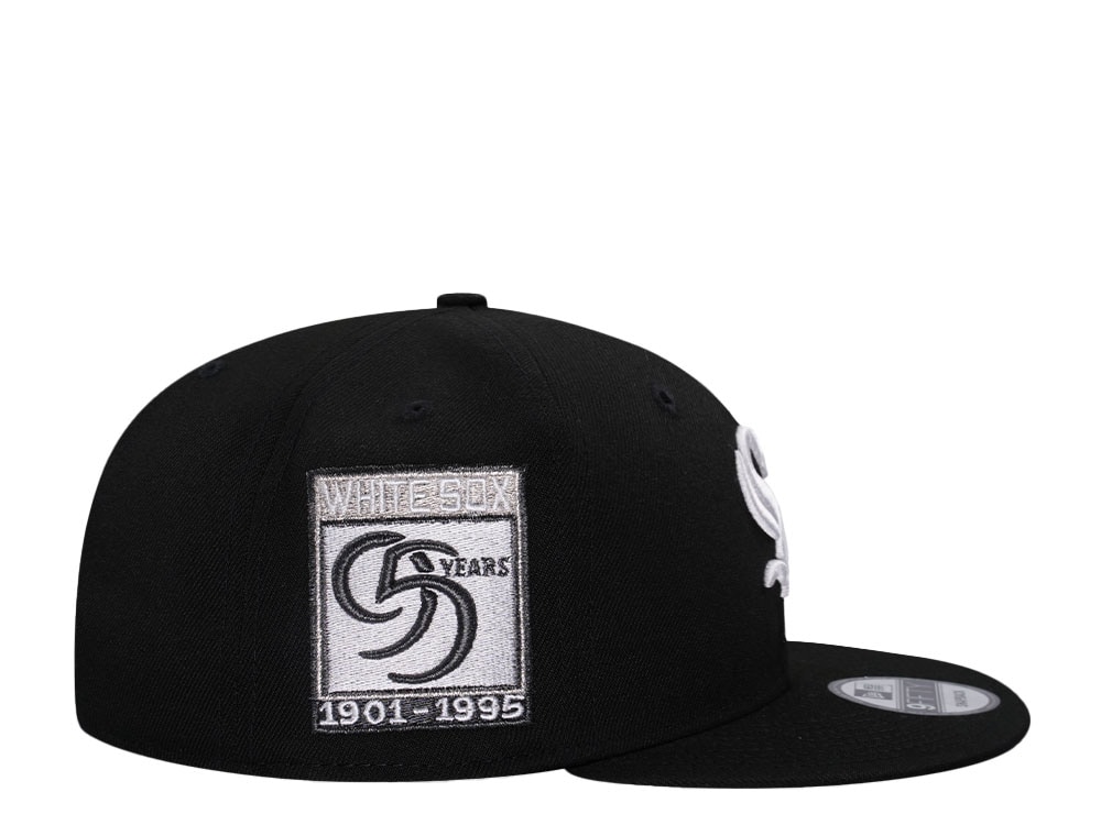 New Era Chicago White Sox 95 Years Black Metallic Edition 9Fifty Snapback Casquette