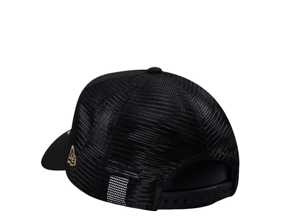New Era Vegas Golden Knights Black Prime Edition 9Forty A Frame Trucker Snapback Casquette