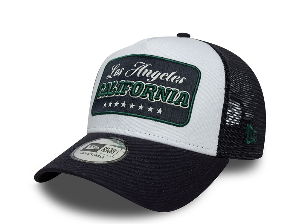 New Era Los Angeles California Patch 9Forty A Frame Trucker Snapback Casquette