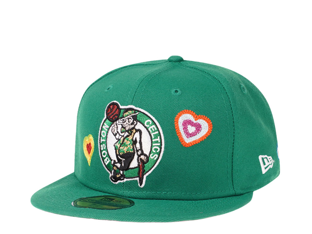 New Era Boston Celtics Green Chainstitchheart Edition 59Fifty Fitted Casquette