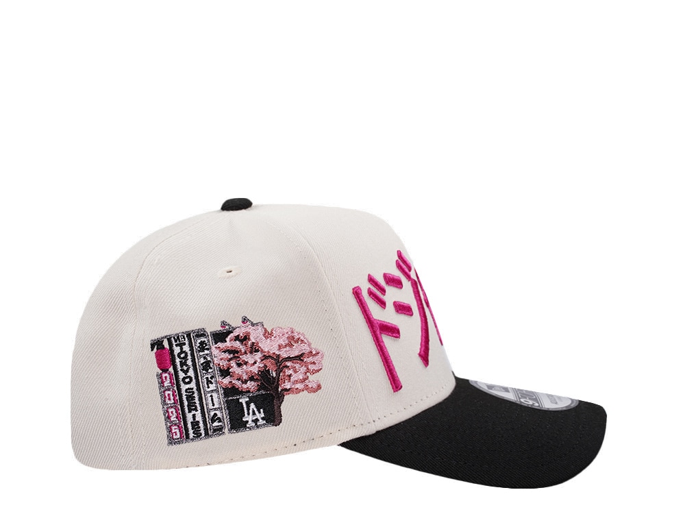 New Era Los Angeles Dodgers Tokyo Series 2025 Light Cream Two Tone Edition 9Forty A Frame Snapback Casquette