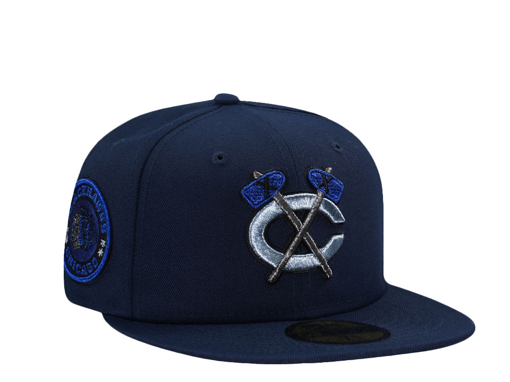 New Era Chicago Blackhawks Navy Prime Edition 59Fifty Fitted Casquette