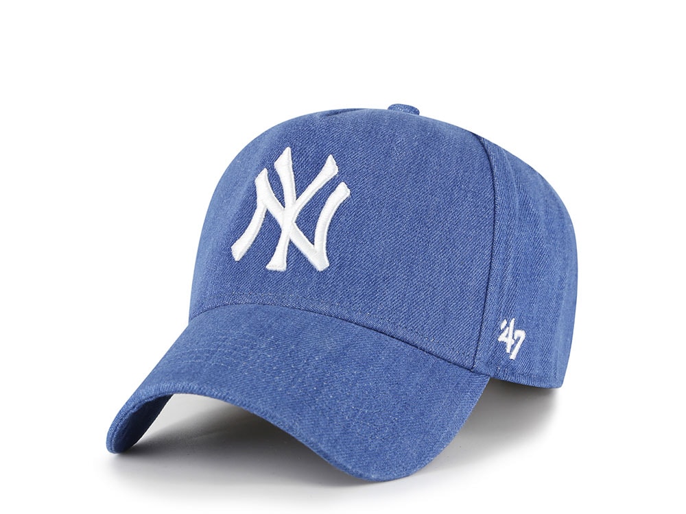 47Brand New York Yankees Timber Blue Denim Edition MVP Snapback Casquette