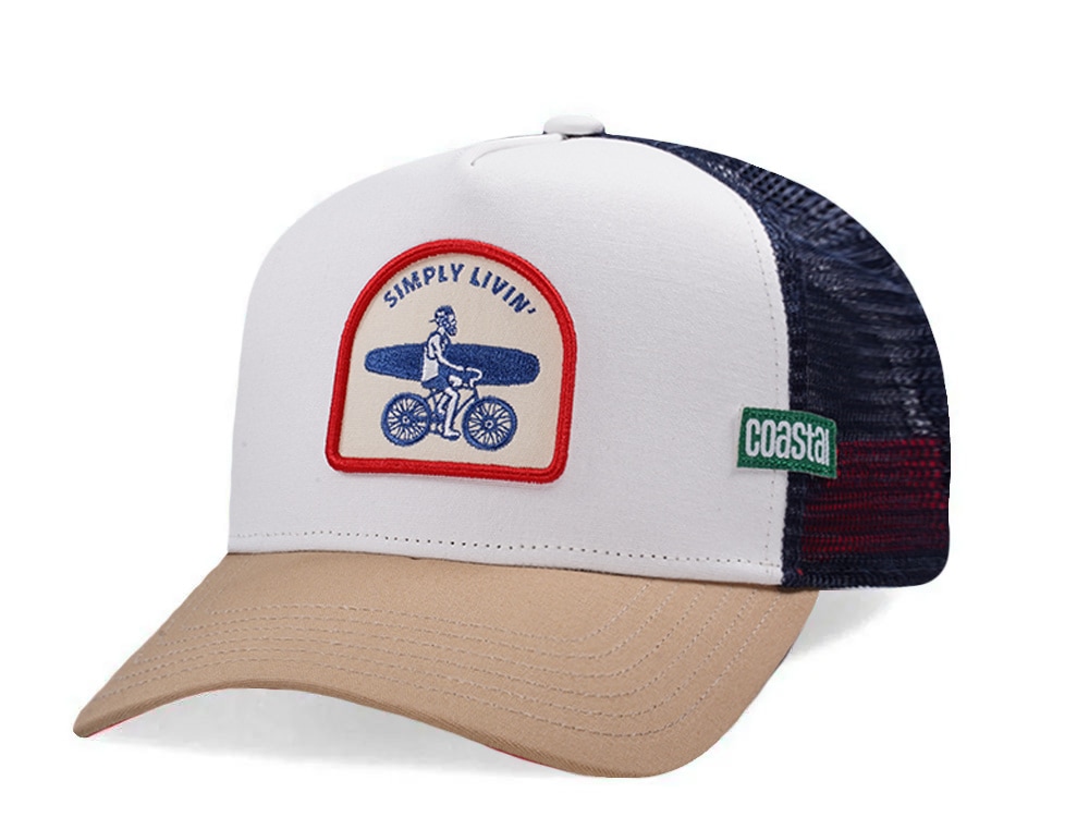 Djinns HFT Simply Livin White Coastal Edition Trucker Snapback Casquette