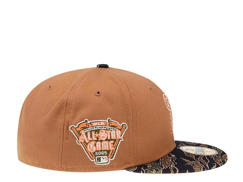 New Era Detroit Tigers All Star Game 2005 Camo Two Tone Edition 59Fifty Fitted Casquette