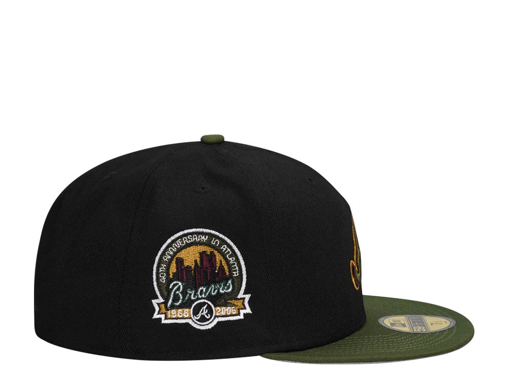 New Era Atlanta Braves 40th Anniversary Black Rifle Two Tone Edition 59Fifty Fitted Casquette