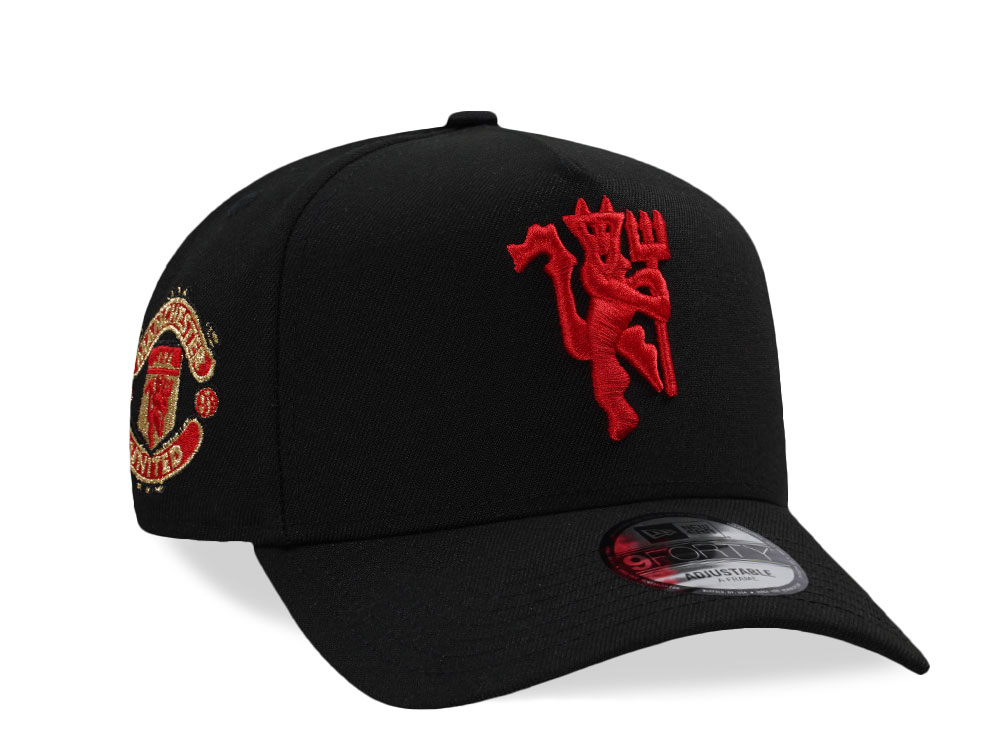 New Era Manchester United Fc Black Prime Edition 9Forty A Frame Snapback Casquette