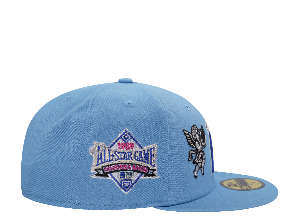 New Era Anaheim Angels All Star Game 1989 Cupids Sky Blue Prime Edition 59Fifty Fitted Casquette