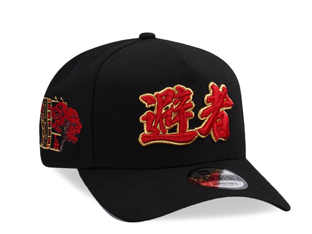 New Era Los Angeles Dodgers Tokyo Series Kanji Black Prime Edition 9Forty A Frame Snapback Casquette
