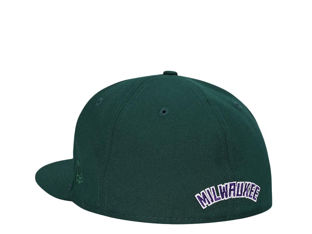 New Era Milwaukee Bucks Green Purple Classic Edition 59Fifty Fitted Casquette