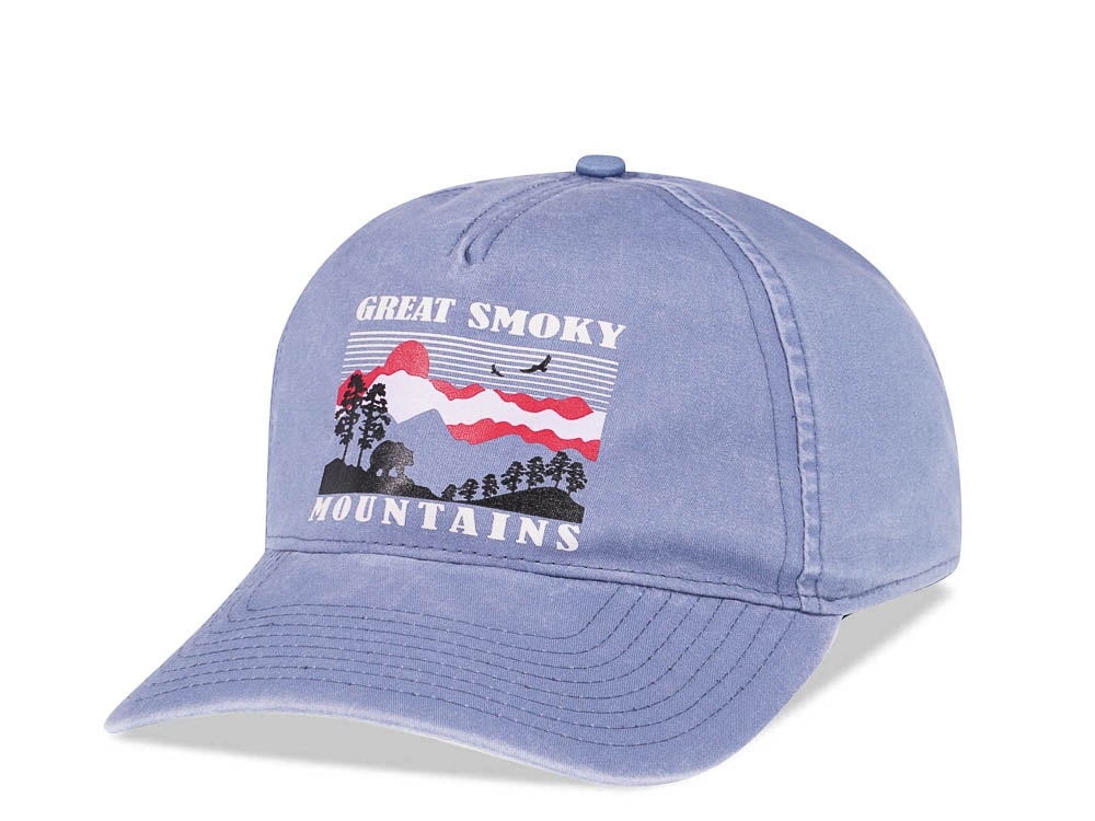 American Needle Great Smoky Mountains Blue Vintage Casual Snapback Casquette