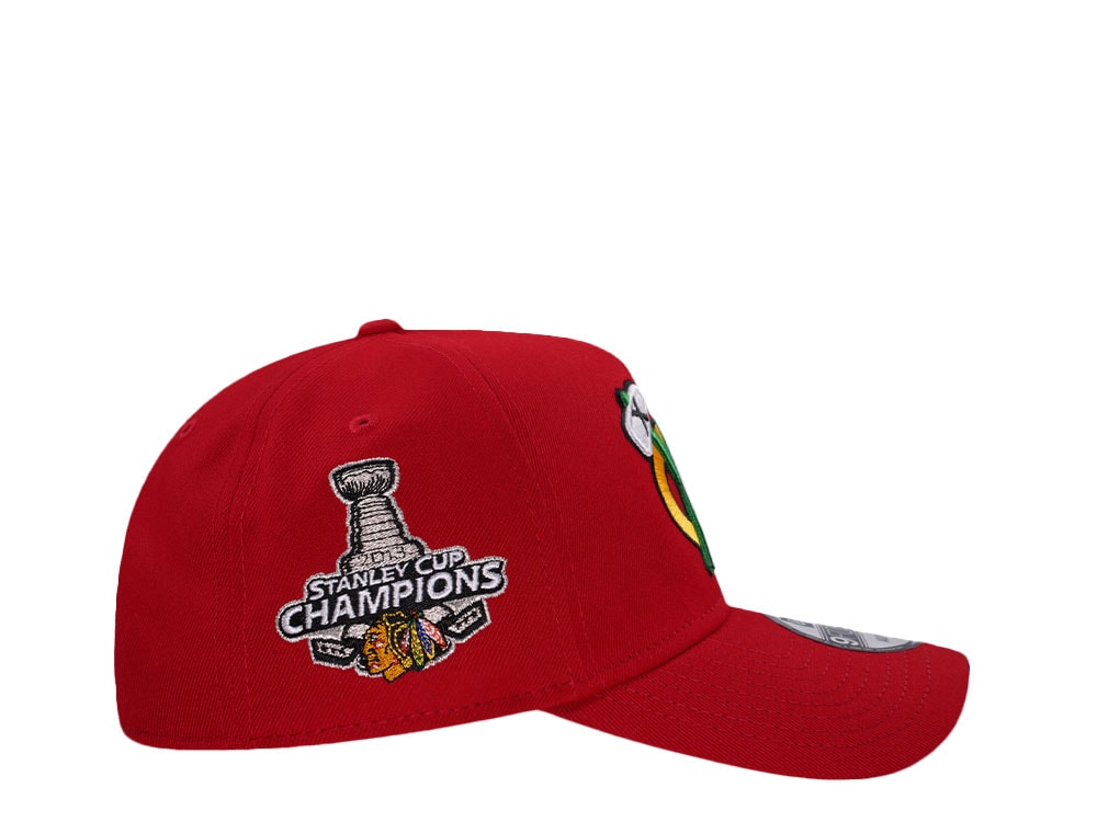 New Era Chicago Blackhawks Stanley Cup Champions Red Prime Edition 9Forty A Frame Snapback Casquette