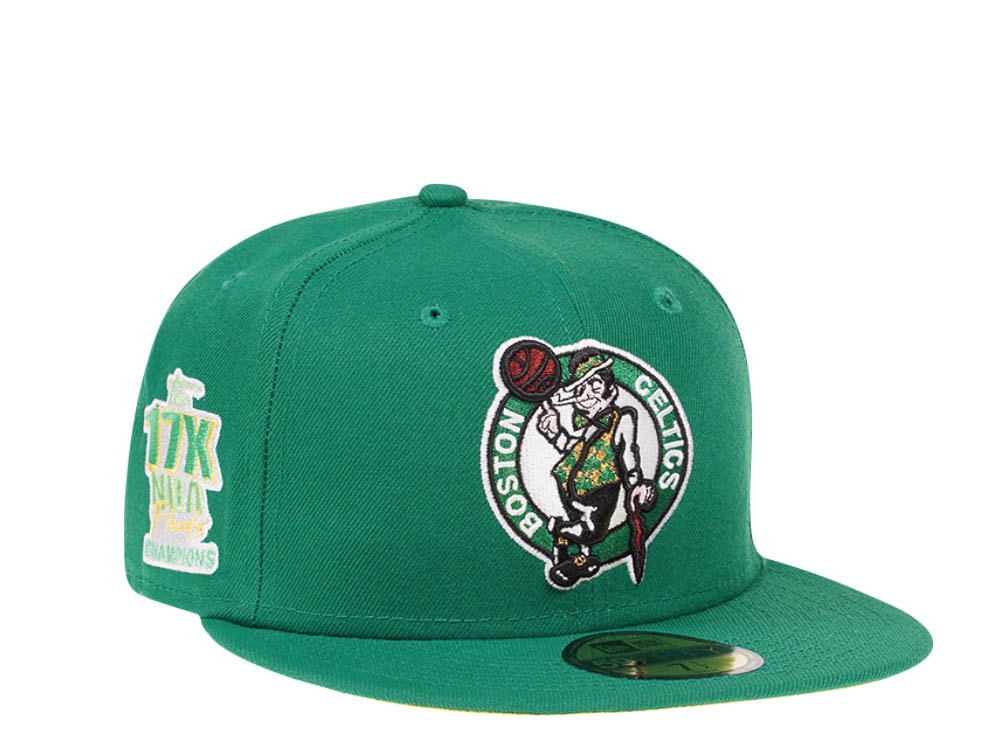 New Era Boston Celtics Citruspop Patch The 17x NBA Finals Champions 59fifty Fitted Casquette