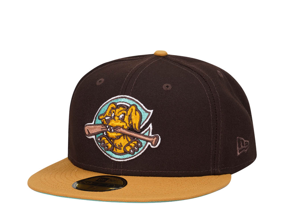 New Era Charleston Riverdogs Chocolate Mint Two Tone Edition 59Fifty Fitted Casquette