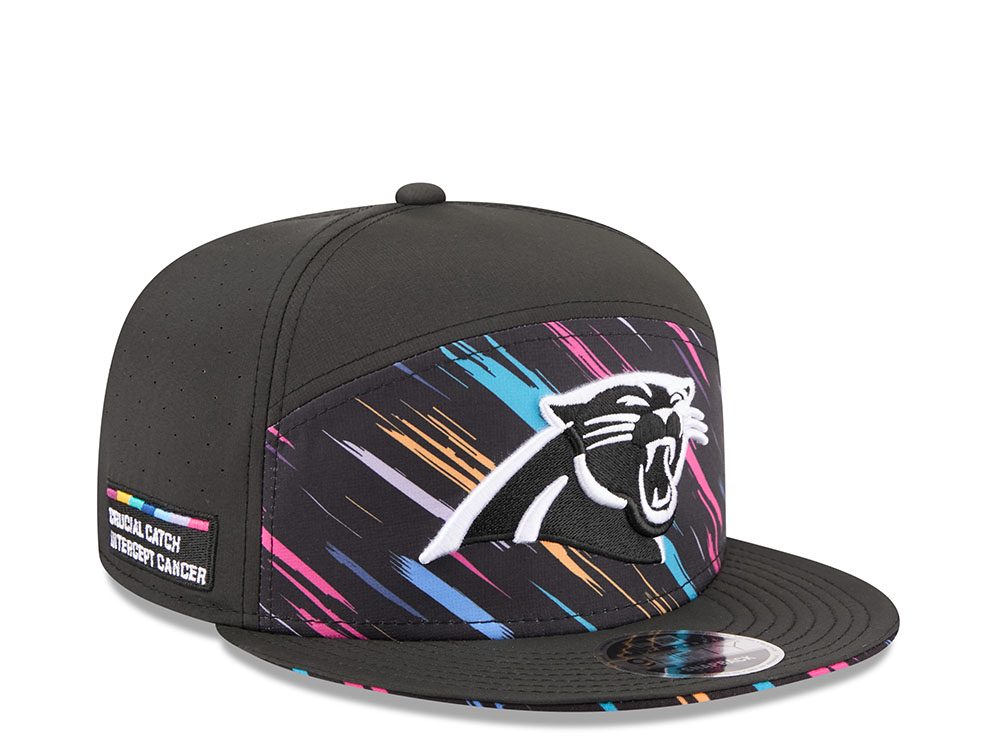 New Era Carolina Panthers Crucial Catch 2026 Black Edition 9Fifty Split Panel Snapback Casquette