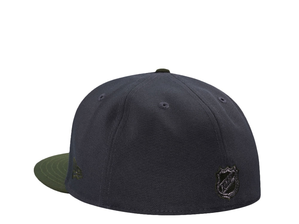 New Era Anaheim Ducks 25th Anniversary Hunter Green Two Tone Edition 59Fifty Fitted Casquette