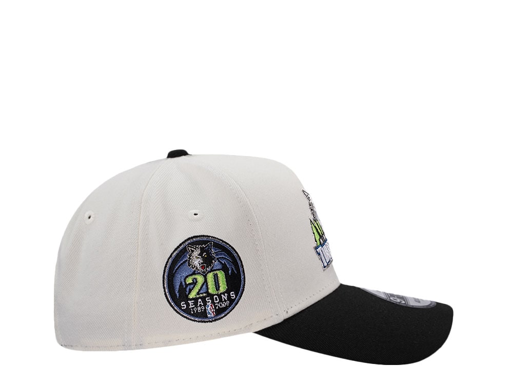 New Era Minnesota Timberwolves 20 Seasons Chrome Two Tone Edition 9Forty A Frame Snapback Casquette
