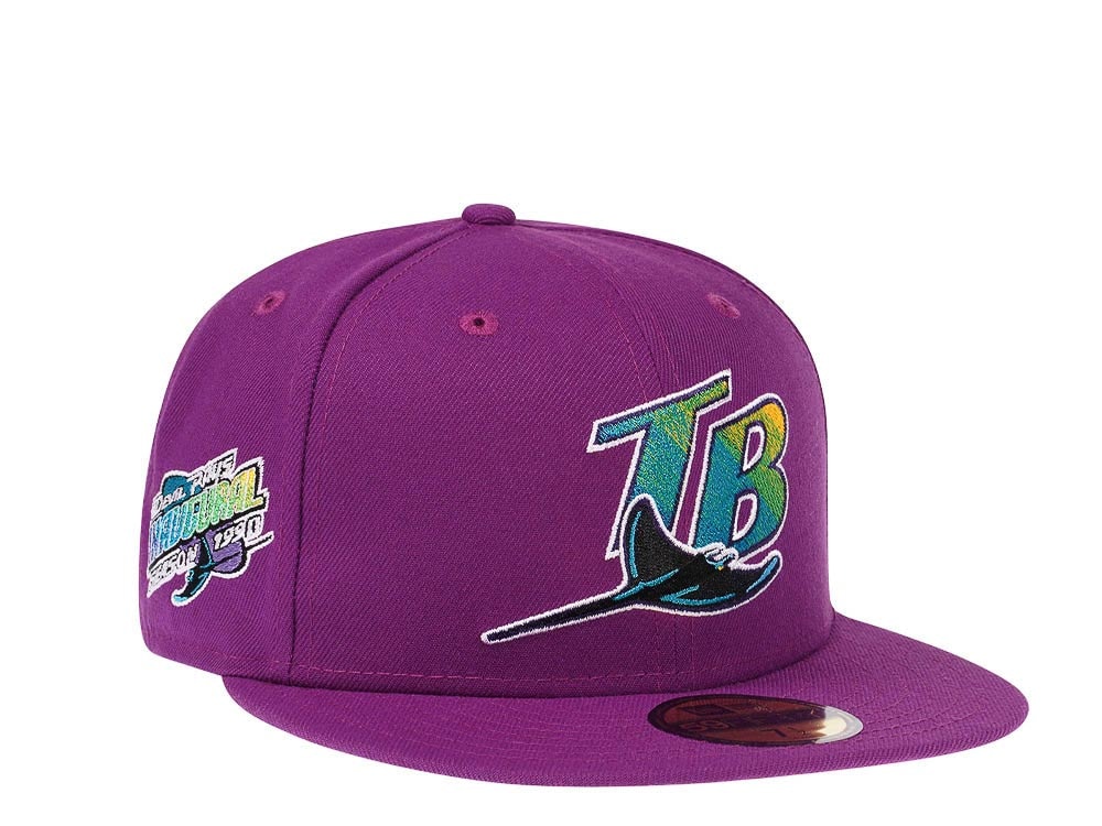 New Era Tampa Bay Rays Inaugural Season 1998 Pink Grapes Edition 59Fifty Fitted Casquette