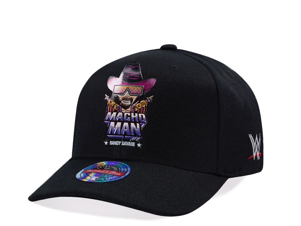 Mitchell & Ness Wrestlemania WWE Randy Savage Classic Red Stretch Snapback Casquette