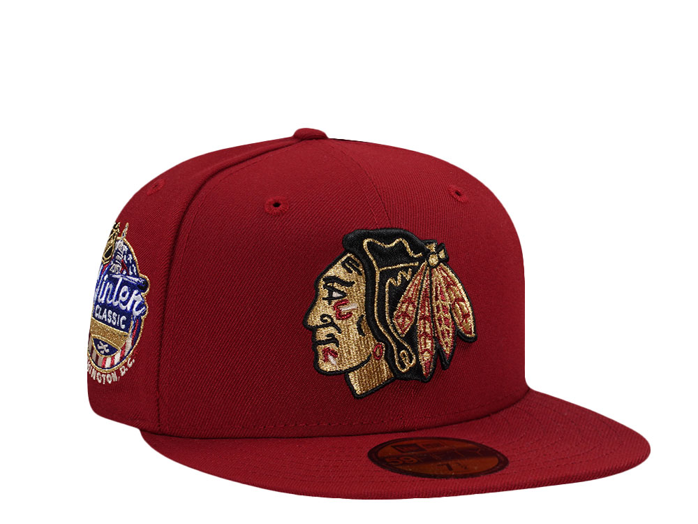 New Era Chicago Blackhawks Winter Classic 2015 Red Prime Edition 59Fifty Fitted Casquette